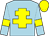 Light Blue, Yellow Cross of Lorraine and armlets, Yellow cap