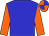 Blue, Orange sleeves, Quartered cap