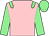 Pink, light green epaulets, sleeves and cap