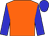 Orange body, big-blue arms, big-blue cap