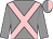 grey, pink cross belts, halved cap