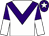 White, purple chevron, purple and white halved sleeves, purple cap, white star
