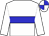 White body, big-blue hoop, white arms, white cap, big-blue quartered