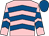 Pink, royal blue chevrons, royal blue cap