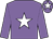 Mauve, white star, white star on cap