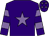 Purple, mauve star, hooped sleeves and stars on cap