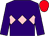 Purple, pink triple diamond, red cap