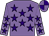 Mauve, purple stars, quartered cap