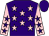 Purple, pink stars, pink sleeves, purple stars and cap