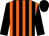 Black and Orange stripes, Black sleeves and cap