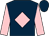 Dark blue, pink diamond and sleeves