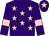 Purple, pink stars, armlets and star on cap
