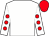 White, red spots on sleeves, red cap