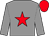 Grey, red star, red cap