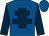 Royal blue, dark blue cross of lorraine and sleeves