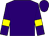 Purple body, purple arms, yellow armlets, purple cap