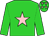 Lime Green, pink star and stars on cap