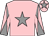 Pink, grey star, diabolo on sleeves and star on cap