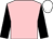 pink, black sleeves, white cap