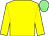 Yellow body, yellow arms, light GREEN cap