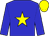 Blue with yellow star, yellow cap
