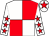 White and red (quartered), white sleeves, red stars, white cap, red star