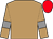 Light Brown, Grey armlets, Red cap