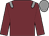 Garnet body, grey epaulettes, garnet arms, grey cap