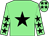 Green-light body, black star, green-light arms, black stars, green-light cap, black stars