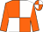 Orange and white (quartered), orange sleeves