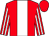 Red, white stripe, striped sleeves