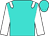 turquoise, white epaulettes and sleeves
