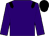 Purple body, black epaulettes, purple arms, black cap