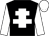 Black body, white cross of lorraine, white arms, white cap
