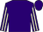 Purple, beige striped sleeves