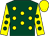 Dark Green, Yellow spots, Yellow sleeves, Dark Green spots, Yellow cap