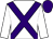 White body, purple cross belts, purple cap