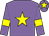 Mauve, yellow star, armlets and star on cap