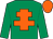 Emerald Green, Orange cross of lorraine, orange cap