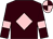 Brown, pink diamond, pink armlet, quartered cap