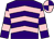 Purple & pink chevrons, hooped sleeves, quartered cap