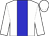 White, blue stripe