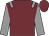 Garnet body, grey epaulettes, grey arms, garnet cap