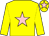 Yellow, pink star and star on cap