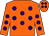 Orange, purple spots