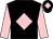 Black, pink diamond, sleeves and diamond on cap