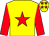 Yellow, Red star and sleeves, Yellow cap, Red stars