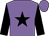 Mauve body, black star, black arms, mauve cap