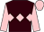 Brown, pink triple diamond, sleeves and cap