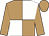 Light brown and White quartered, light brown sleeves and cap